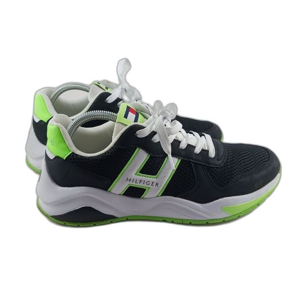 Tommy Hilfiger TMmartell- SS Athletic Shoe/ Sneaker Men\'s 8.5. Black/White/Green main image 5